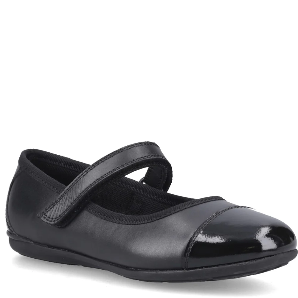 Hush Puppies Lottie Ballerina Junior School Shoes