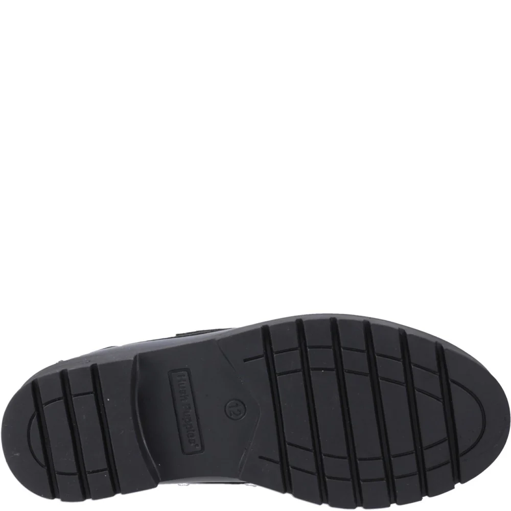 Hush Puppies Lucy Patent Junior School Shoes - Image 3
