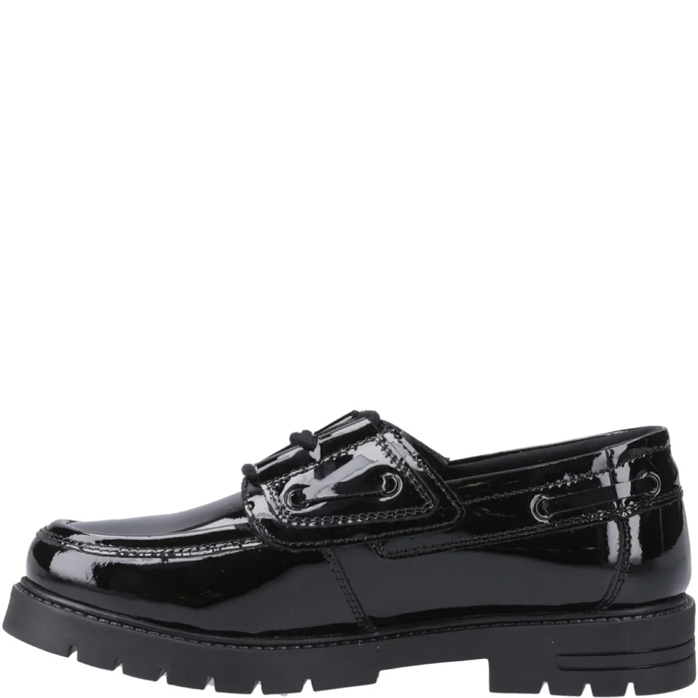 Hush Puppies Lucy Patent Junior School Shoes - Image 4