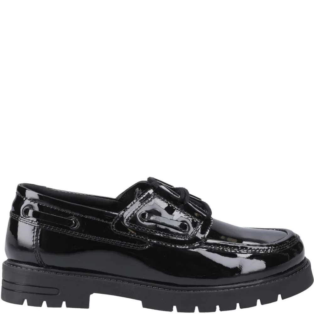 Hush Puppies Lucy Patent Junior School Shoes - Image 5