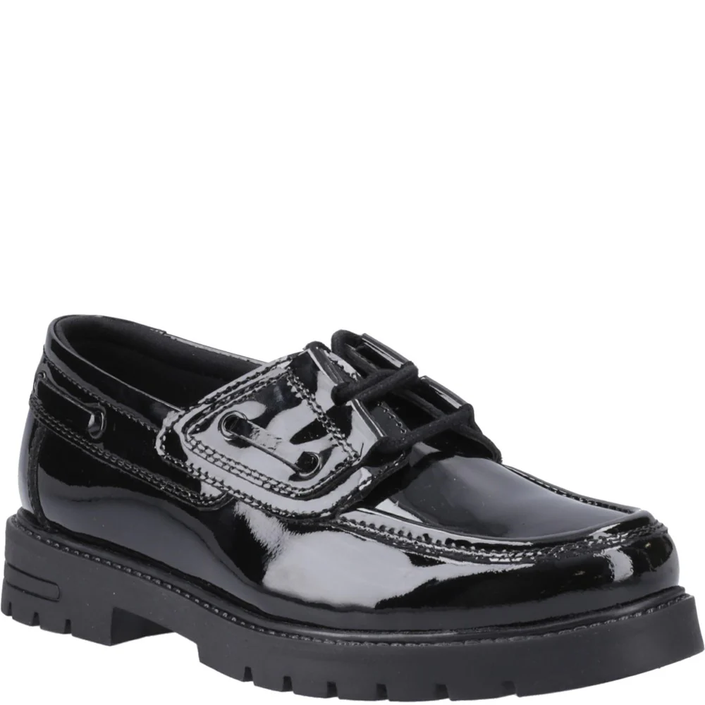 Hush Puppies Lucy Patent Senior School Shoes