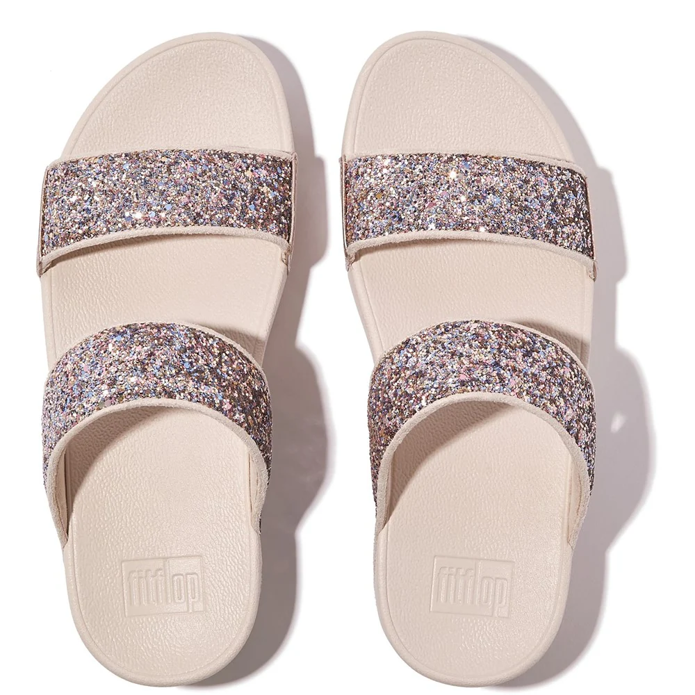 Fitflop Lulu 2 Bar Glitter Sandal - Image 3