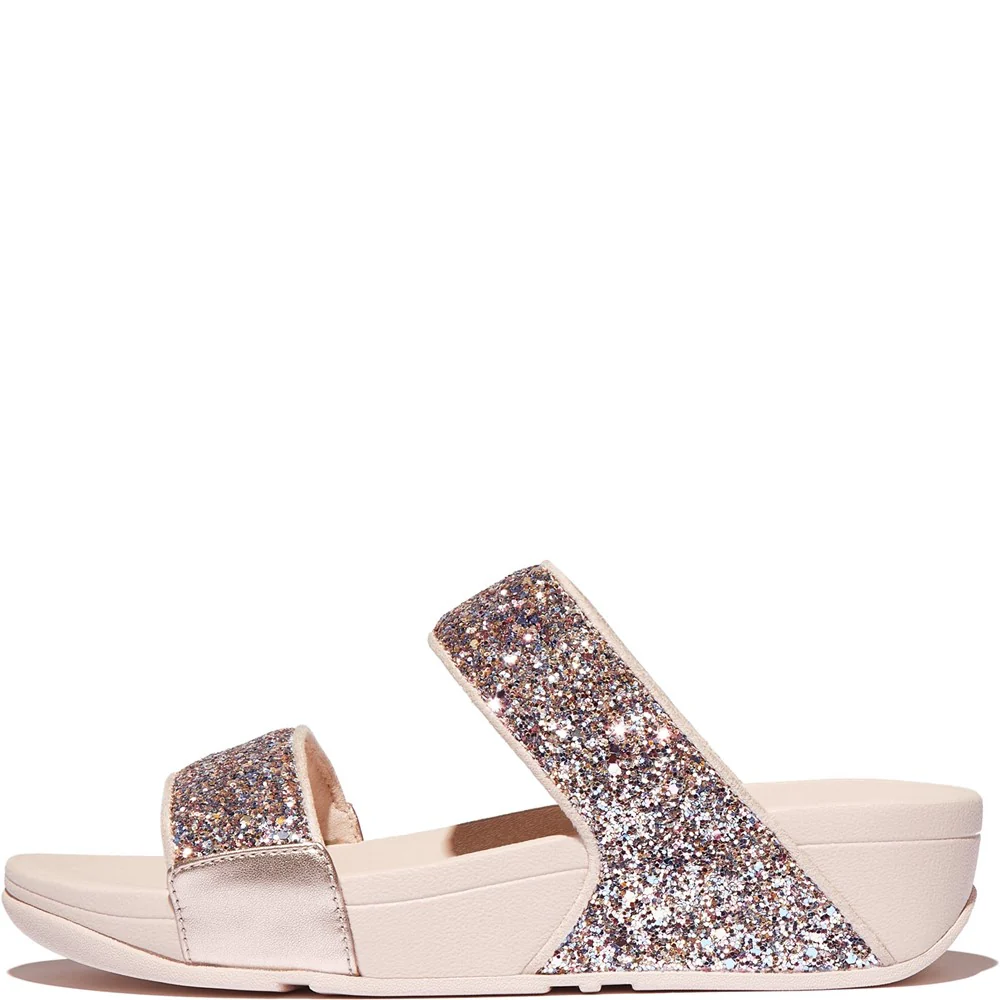 Fitflop Lulu 2 Bar Glitter Sandal - Image 4