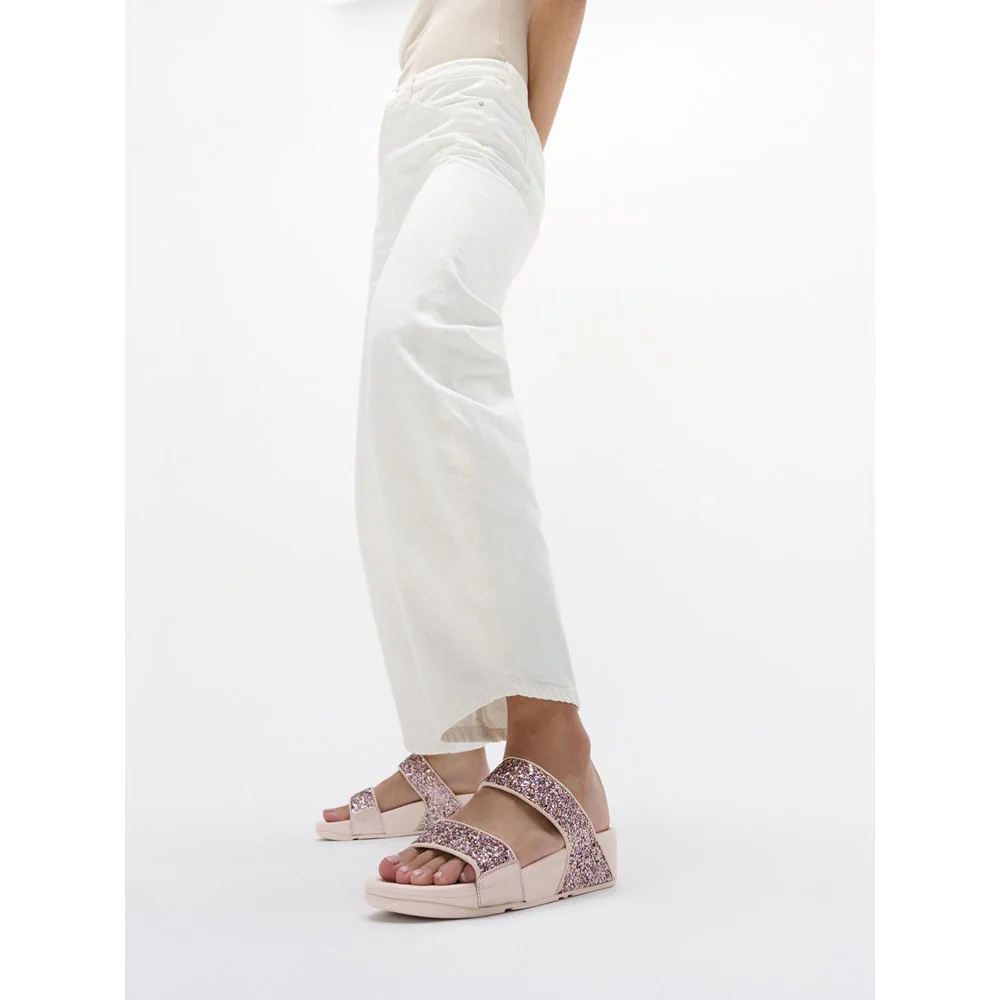 Fitflop Lulu 2 Bar Glitter Sandal - Image 6