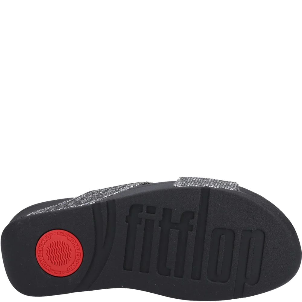 Fitflop Lulu Glitterball Cross Slides - Image 3