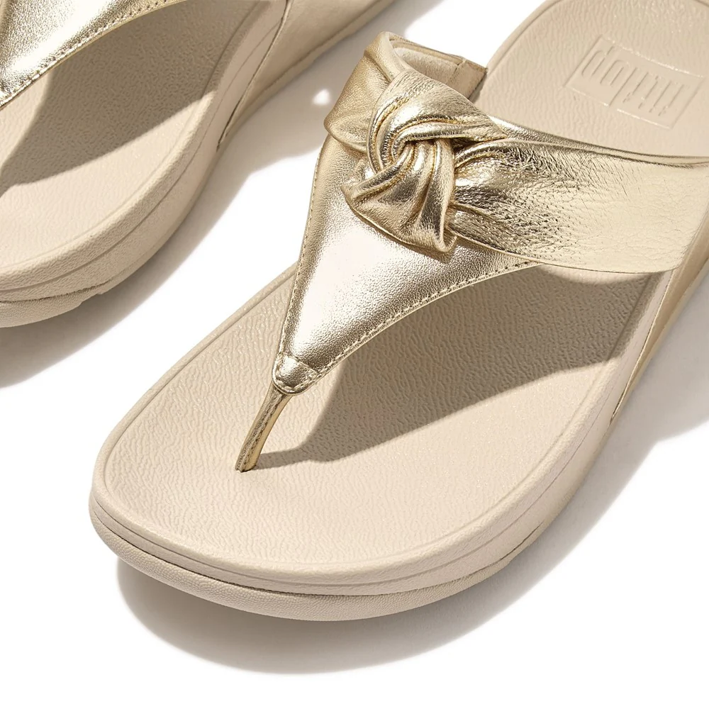 Fitflop Lulu Padded Knot Toe Post Sandals - Image 7