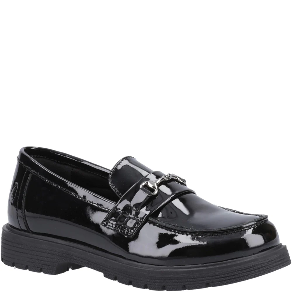 Hush Puppies Lydia Patent Senior School Shoes Size 7