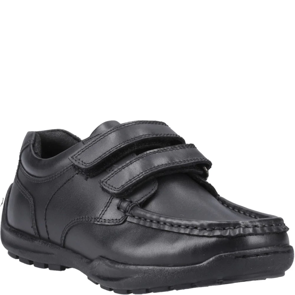 Hush Puppies Maddox Touch Fastening XL Senior School Shoes