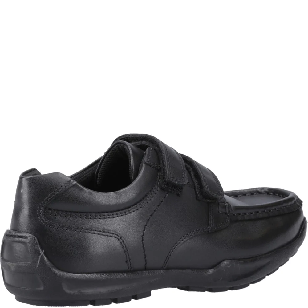 Hush Puppies Maddox Touch Fastening XL Senior School Shoes - Image 2
