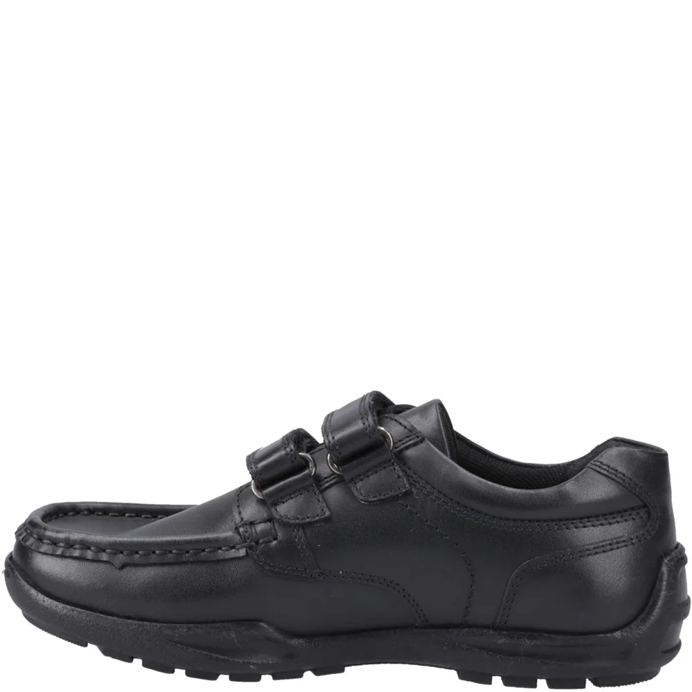 Hush Puppies Maddox Touch Fastening XL Senior School Shoes - Image 4