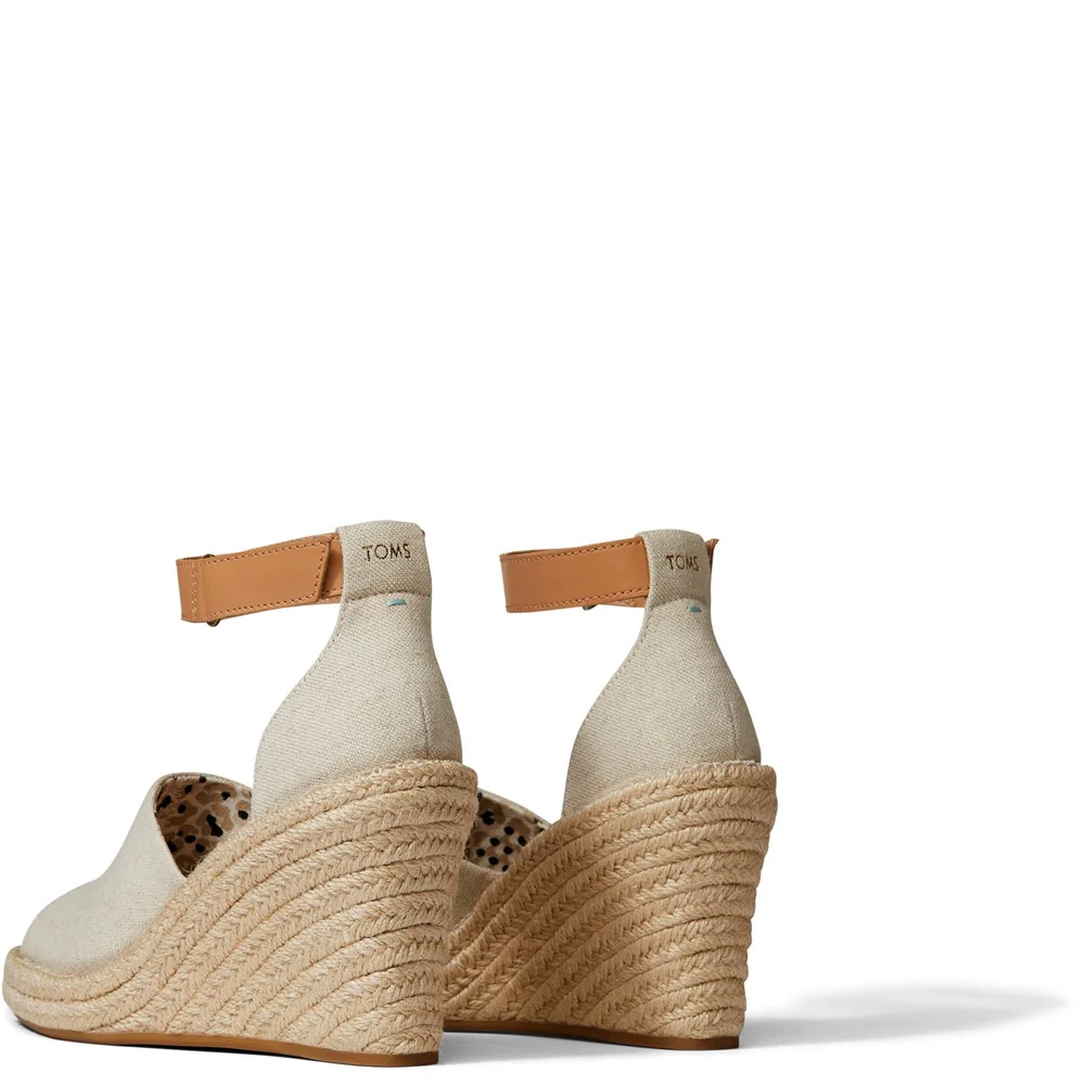 TOMS Marisol Natural Oxford/Leather Wedge - Image 4