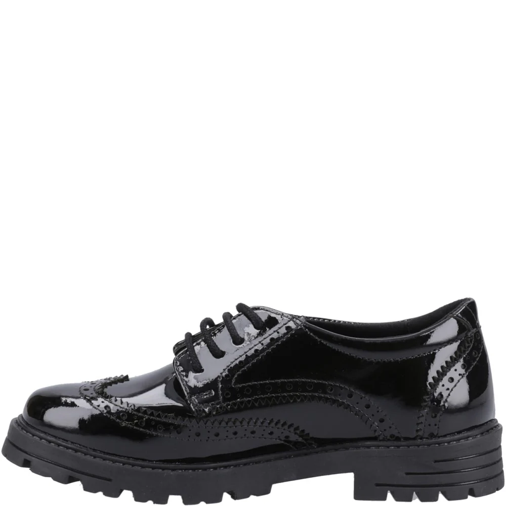 Hush Puppies Maxine Patent Junior School Shoes - Image 4