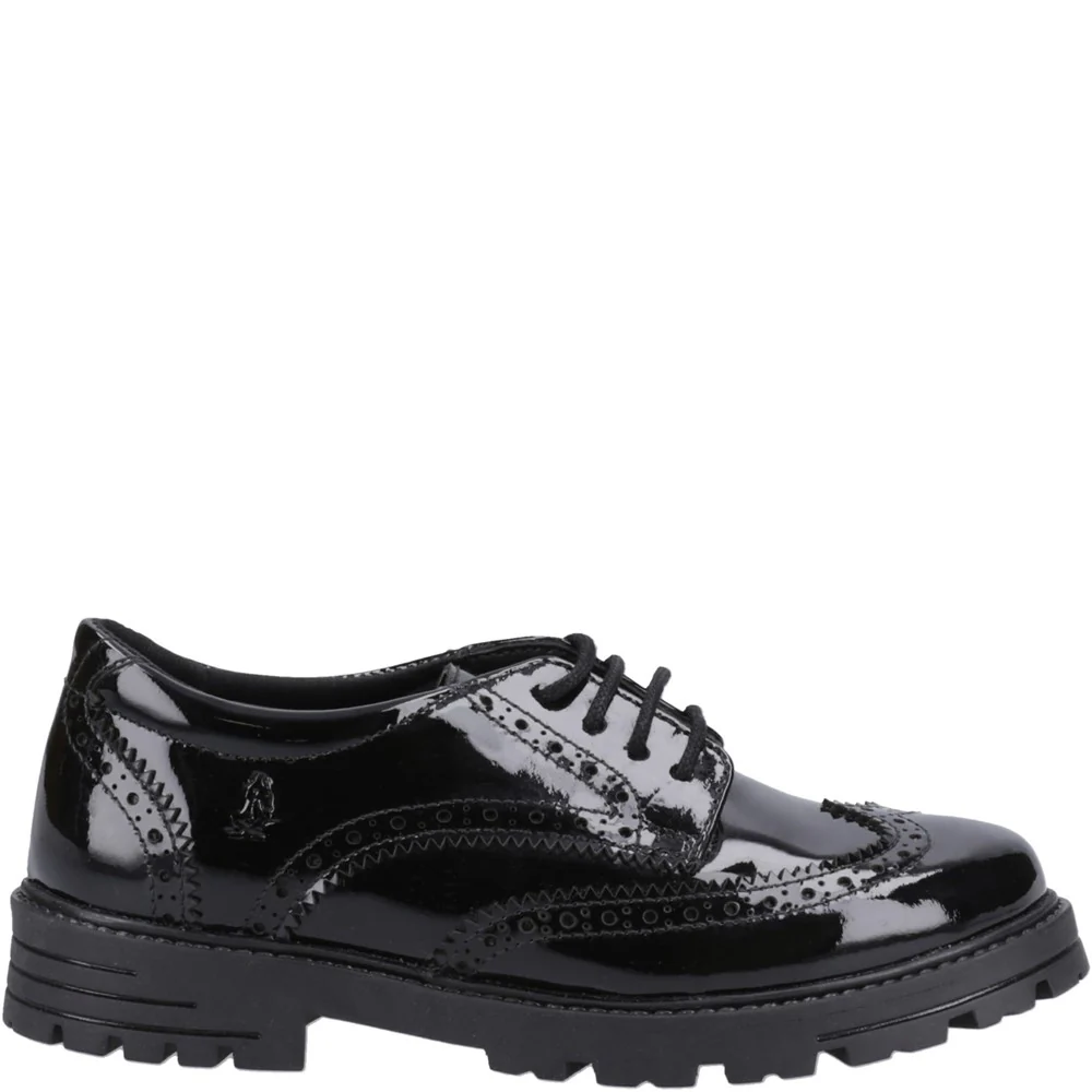 Hush Puppies Maxine Patent Junior School Shoes - Image 5