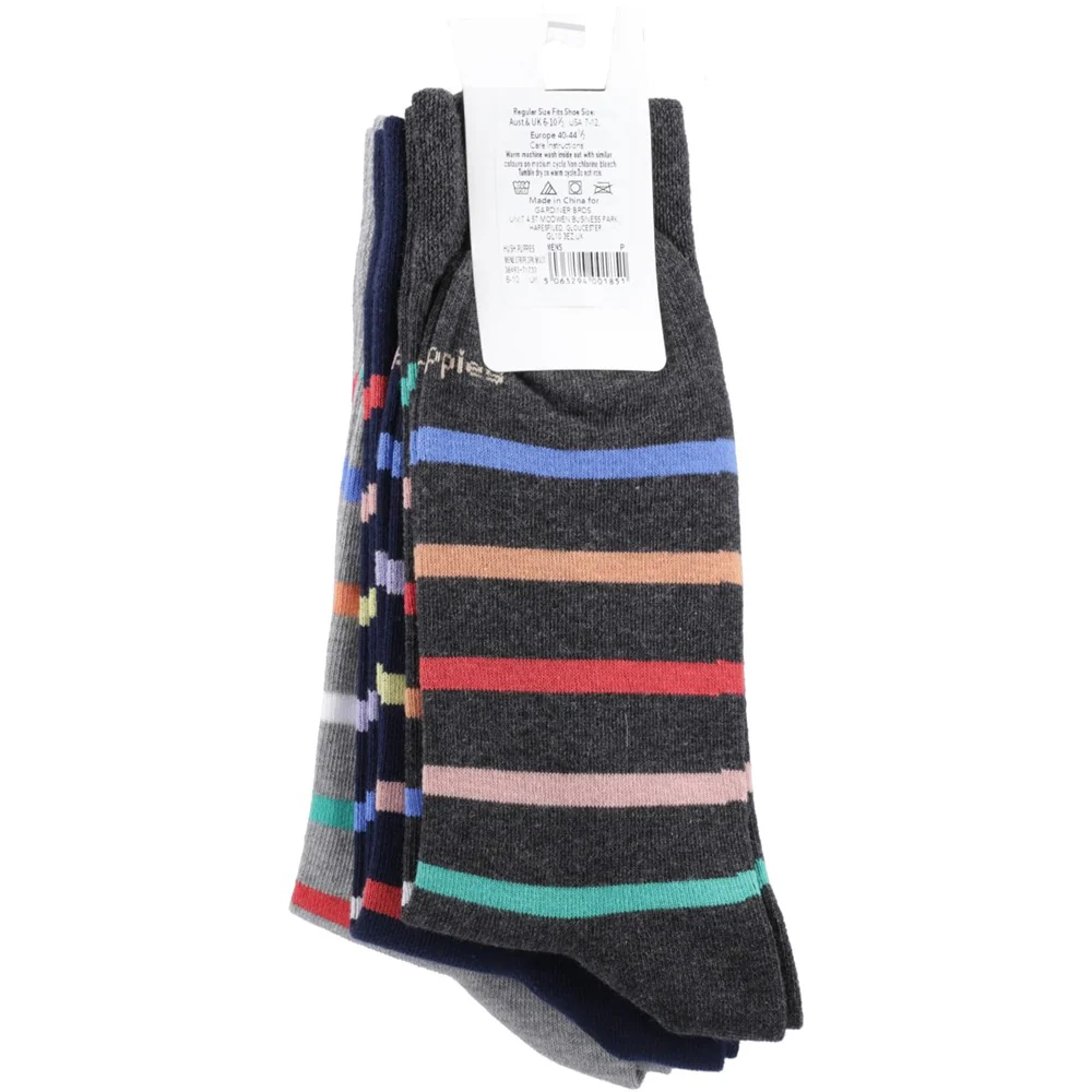 Hush Puppies Stripe 3 Pack Socks - Image 2