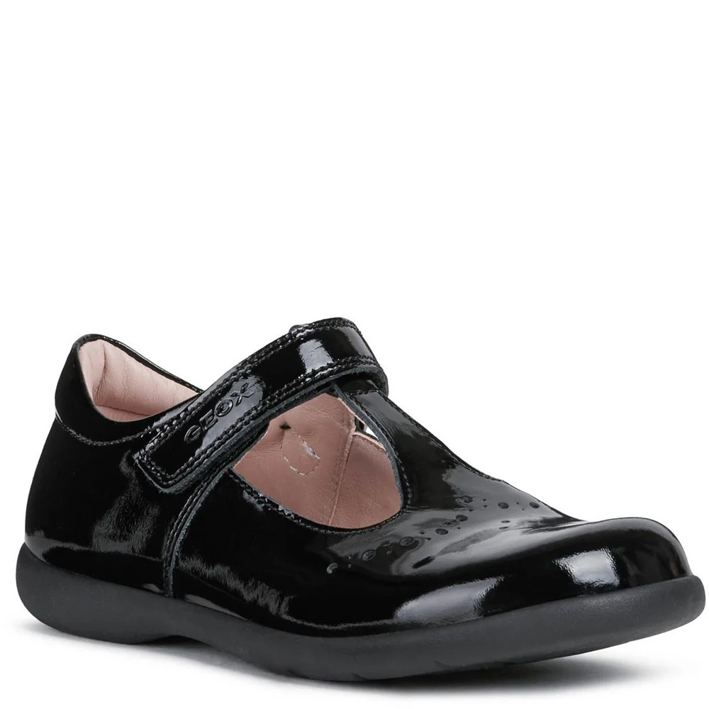 Geox Naimara T-Bar Junior School Shoes