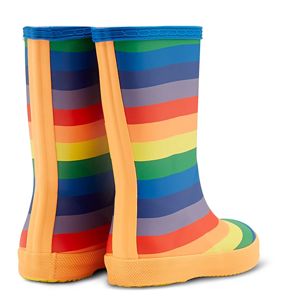 Hunter Original First Classic Rainbow Print Wellington Boots - Image 2