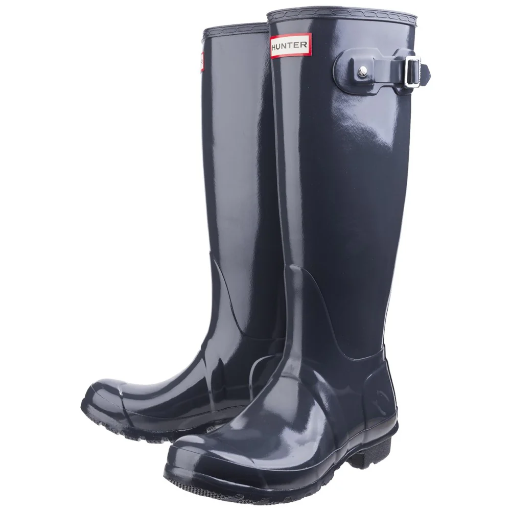 Hunter Original Tall Gloss Wellington Boots - Image 6
