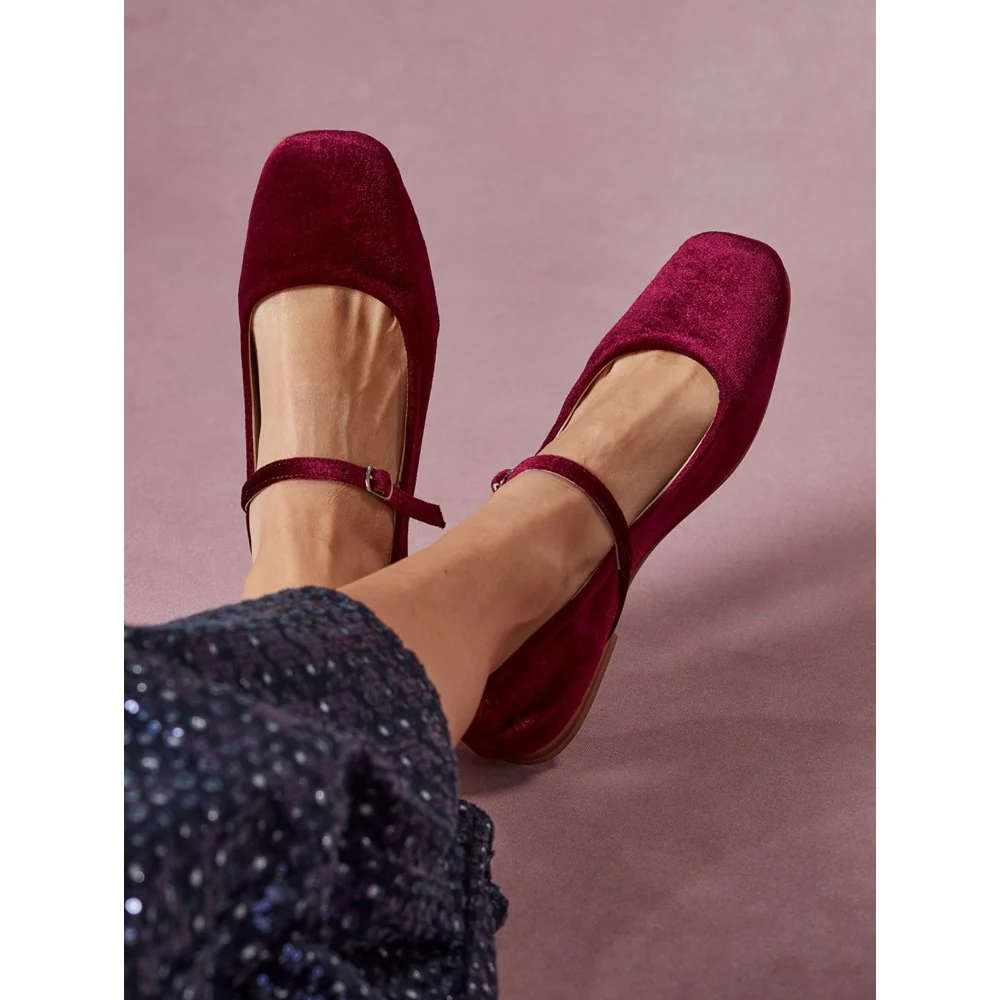 Hush Puppies Pasha Velvet Ballerina - Image 8