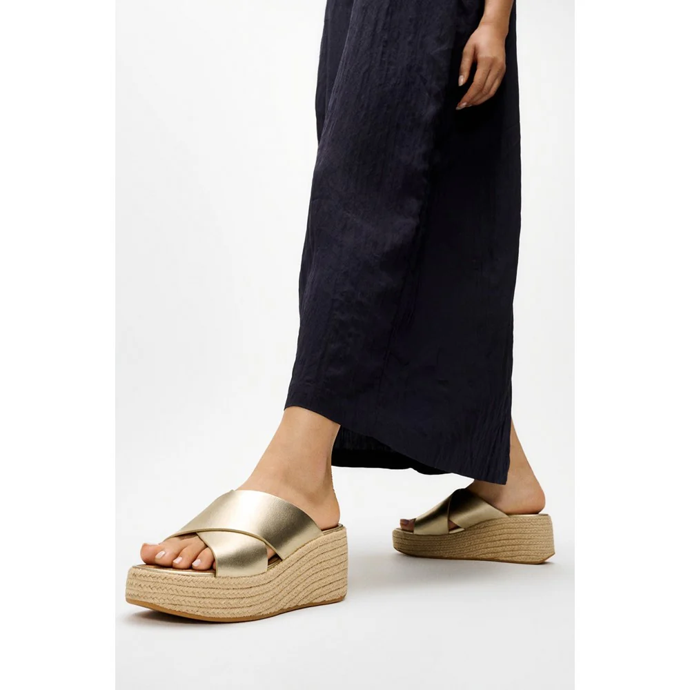 Fitflop Platfforms Espadrille Wedge Sandals - Image 6