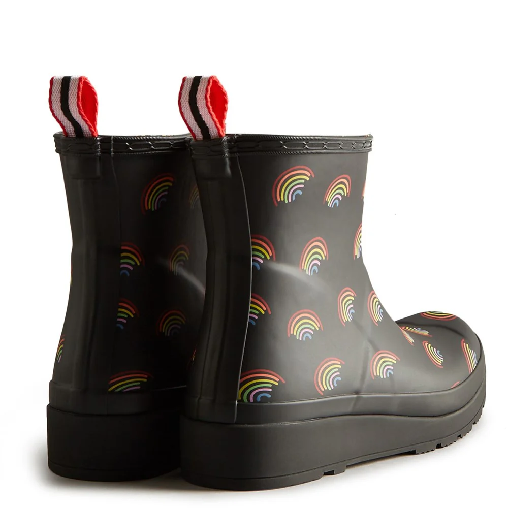 Hunter Play Short Mini Rainbow Print Boot - Image 2