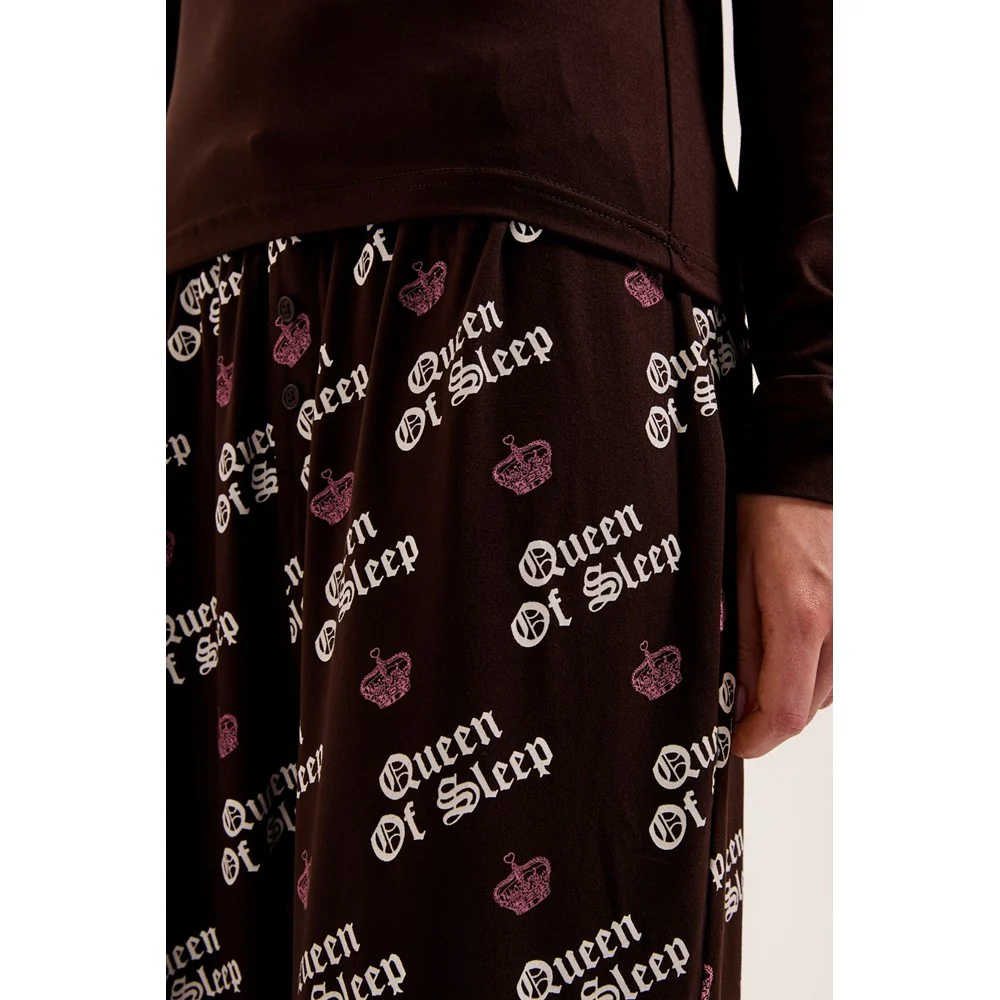 Juicy Couture Queen Of Sleep Ls Pyjama Set - Image 5