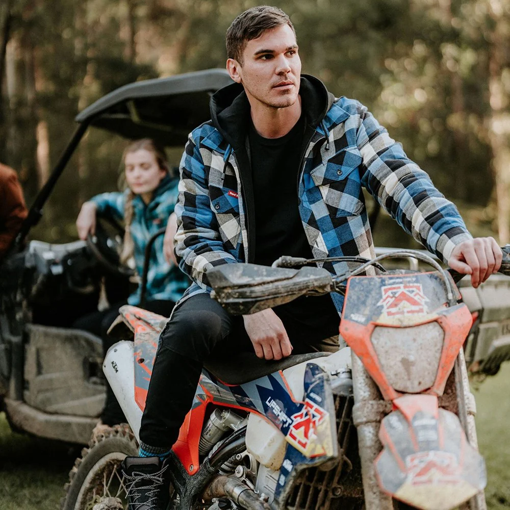 Hard Yakka Quilted Flannel Shacket - Image 5