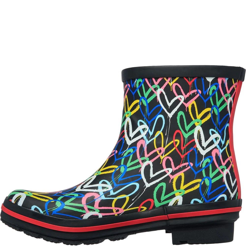 Skechers Rain Check Raining Love Patterned Wellingtons - Image 5