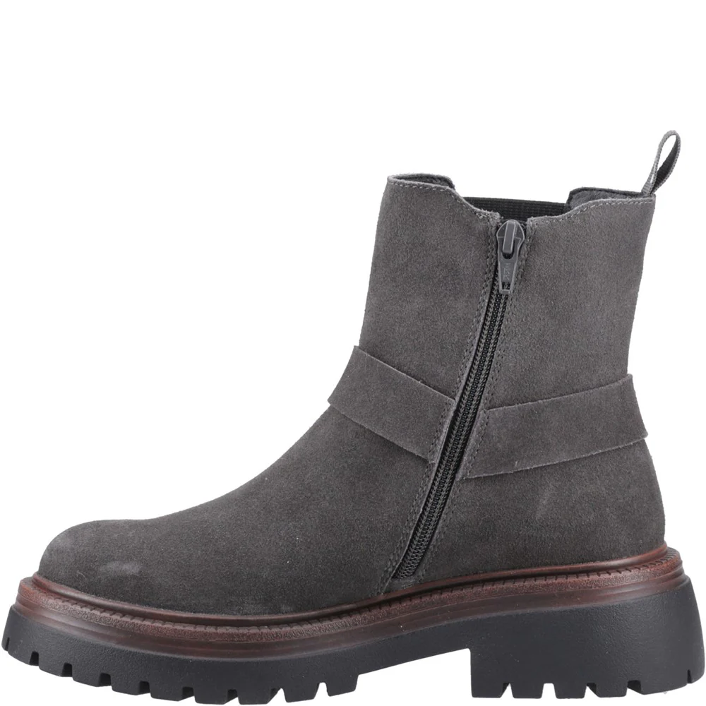 Hush Puppies Raye Buckle Boot Suede - Image 4
