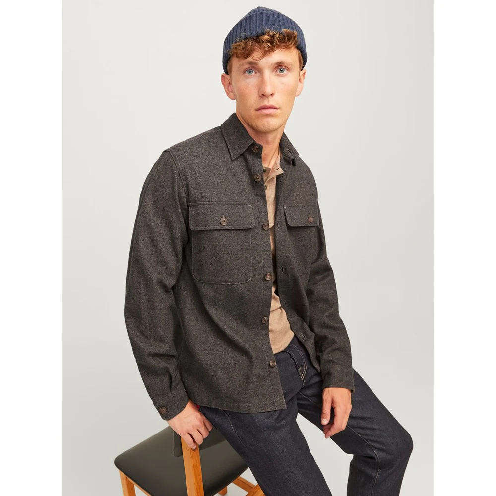 Jack & Jones Raymond Melange Long Sleeve Shirt - Image 3