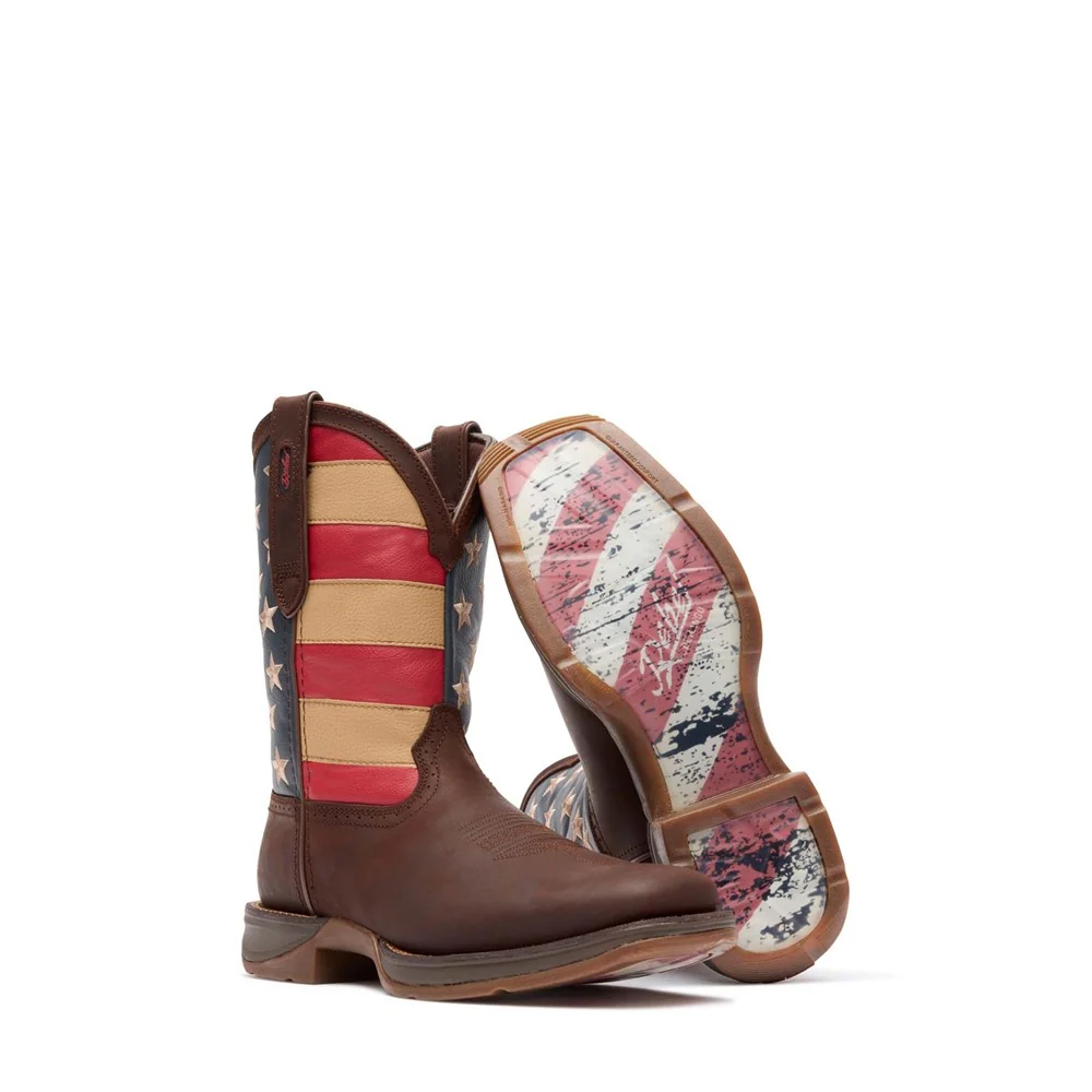 Durango Rebel Patriotic Western Flag Boots - Image 5
