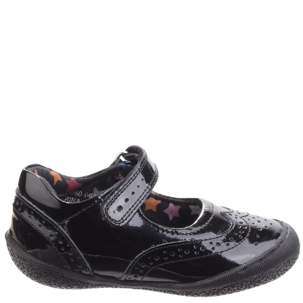 Hush Puppies Rina Patent Junior School Shoes - Image 5