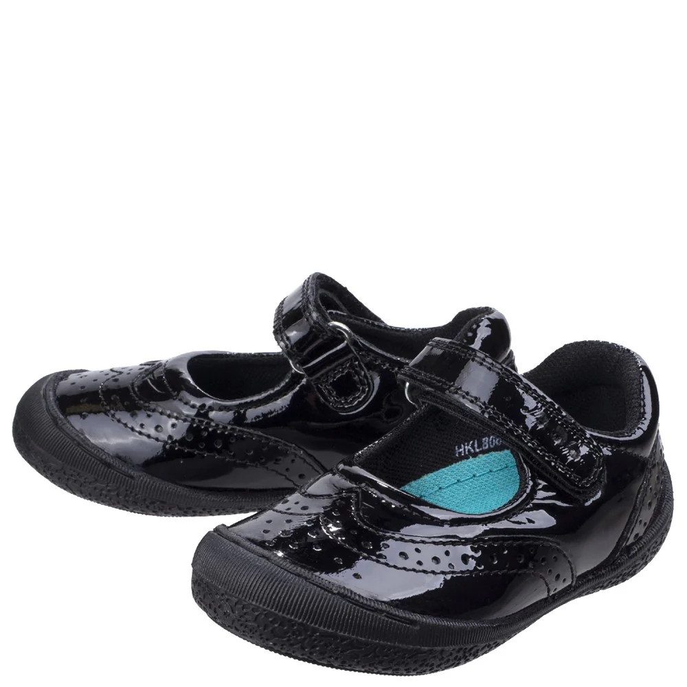 Hush Puppies Rina Patent Junior School Shoes - Image 6