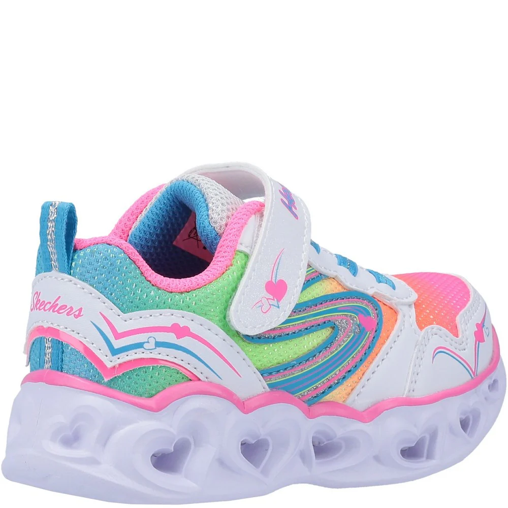 Skechers S Lights Heart Lights Love Spark Touch Fastening Trainer - Image 2