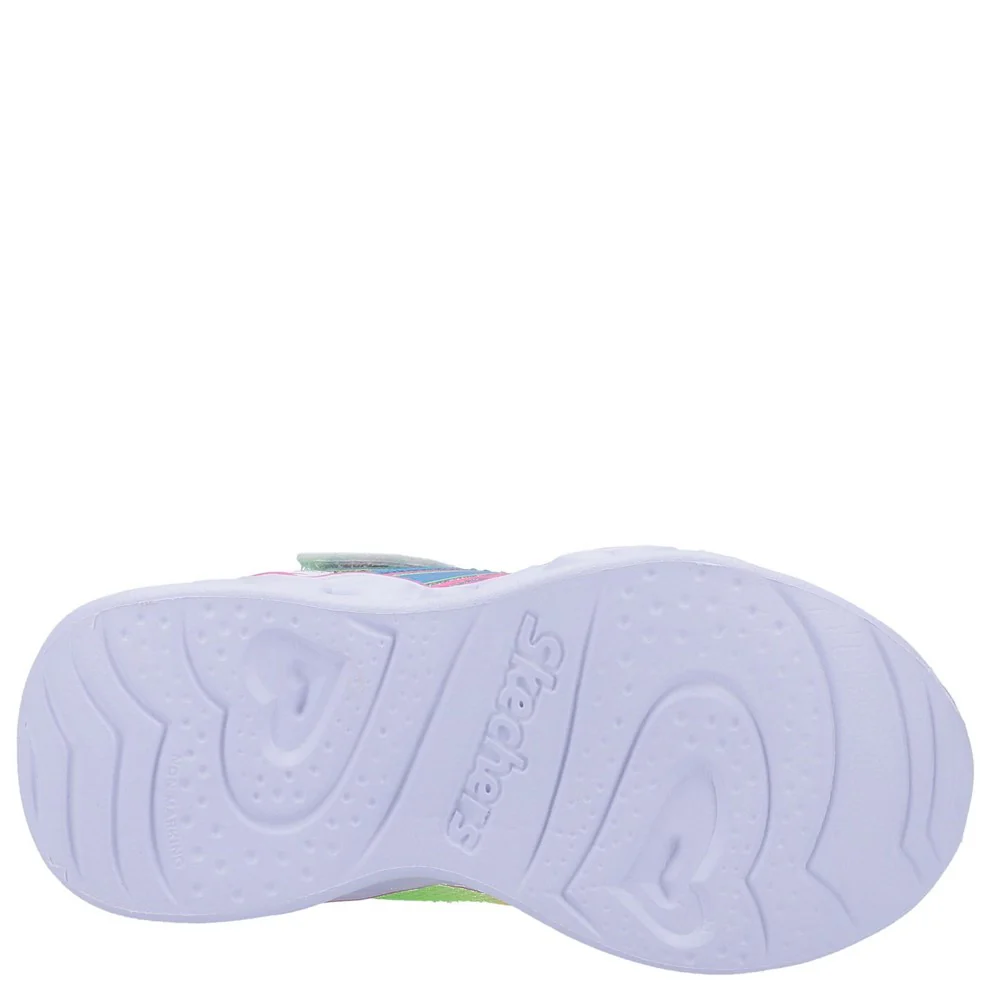 Skechers S Lights Heart Lights Love Spark Touch Fastening Trainer - Image 3