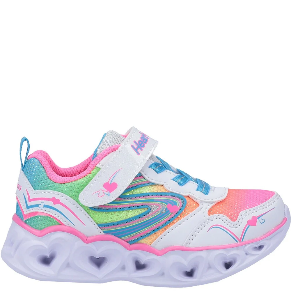 Skechers S Lights Heart Lights Love Spark Touch Fastening Trainer - Image 4