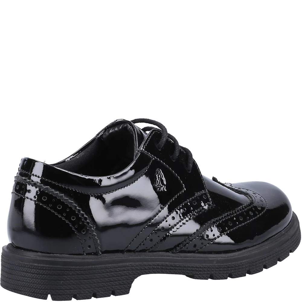 Hush Puppies Sally Patent Senior School Shoes - Image 2