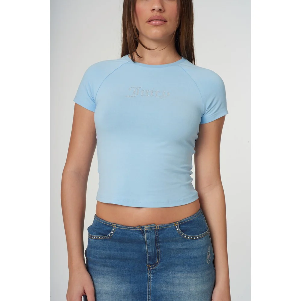Juicy Couture Shrunken Diamante T-Shirt