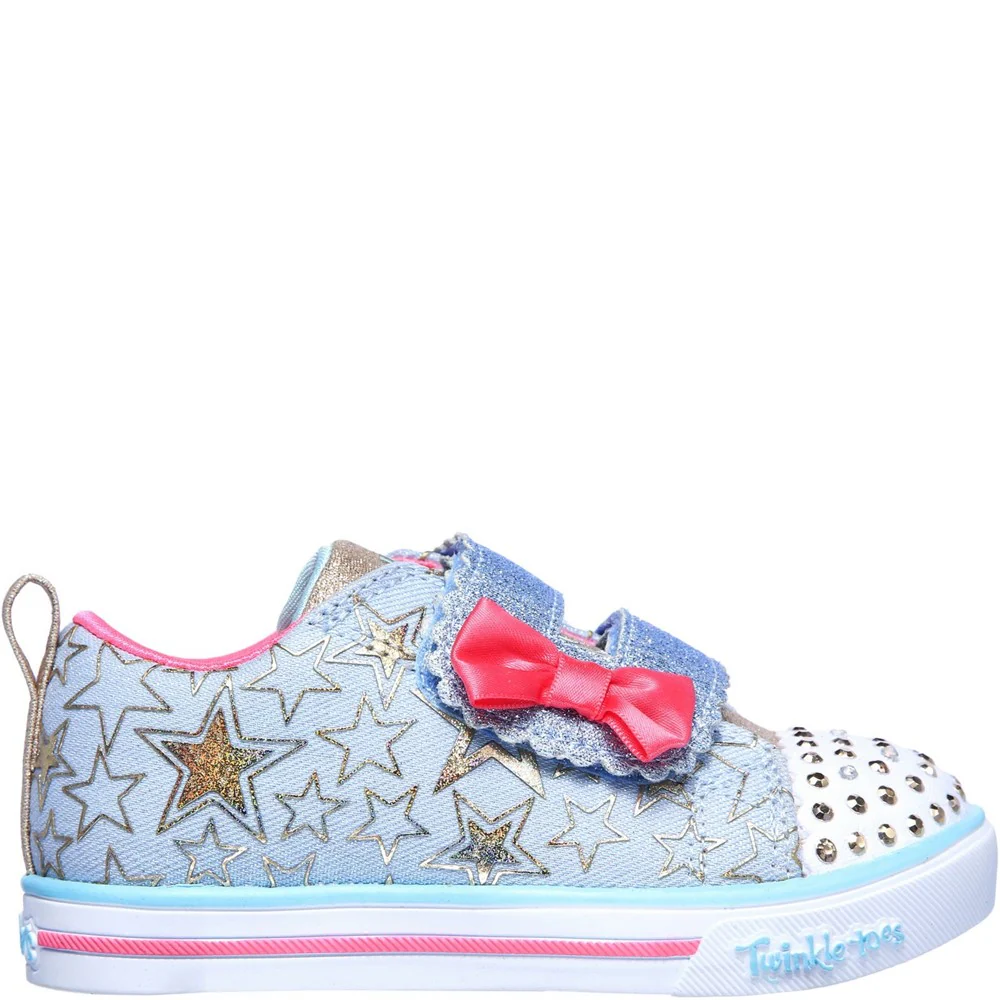 Skechers Sparkle Lite Stars So Bright Touch Fastening Trainer - Image 2