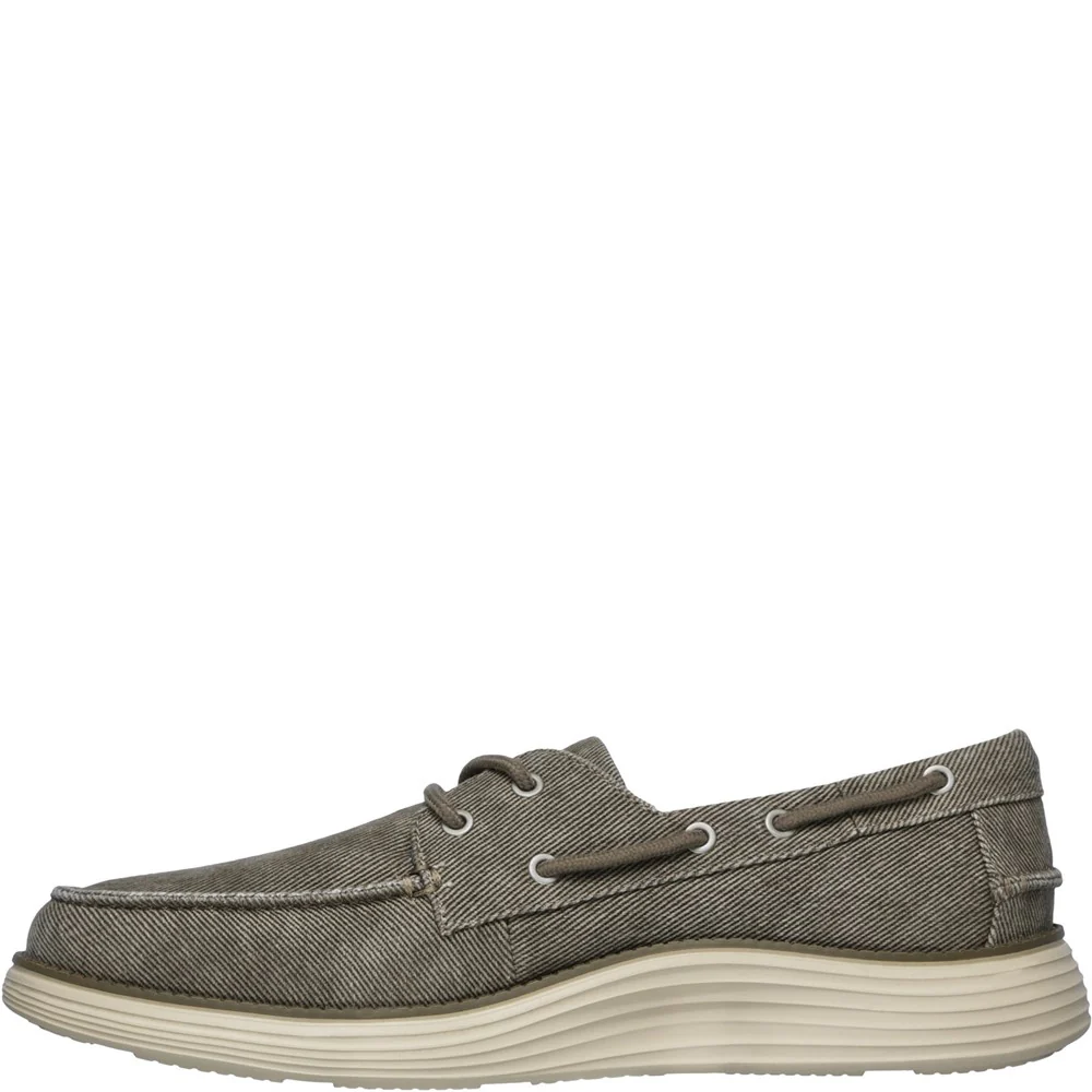 Skechers Status 2.0 Lorano Moc Toe Canvas Lace Up Shoe - Image 5