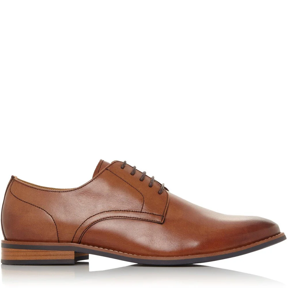 Dune Suffolks Leather Smart Gibson Shoes - Image 4