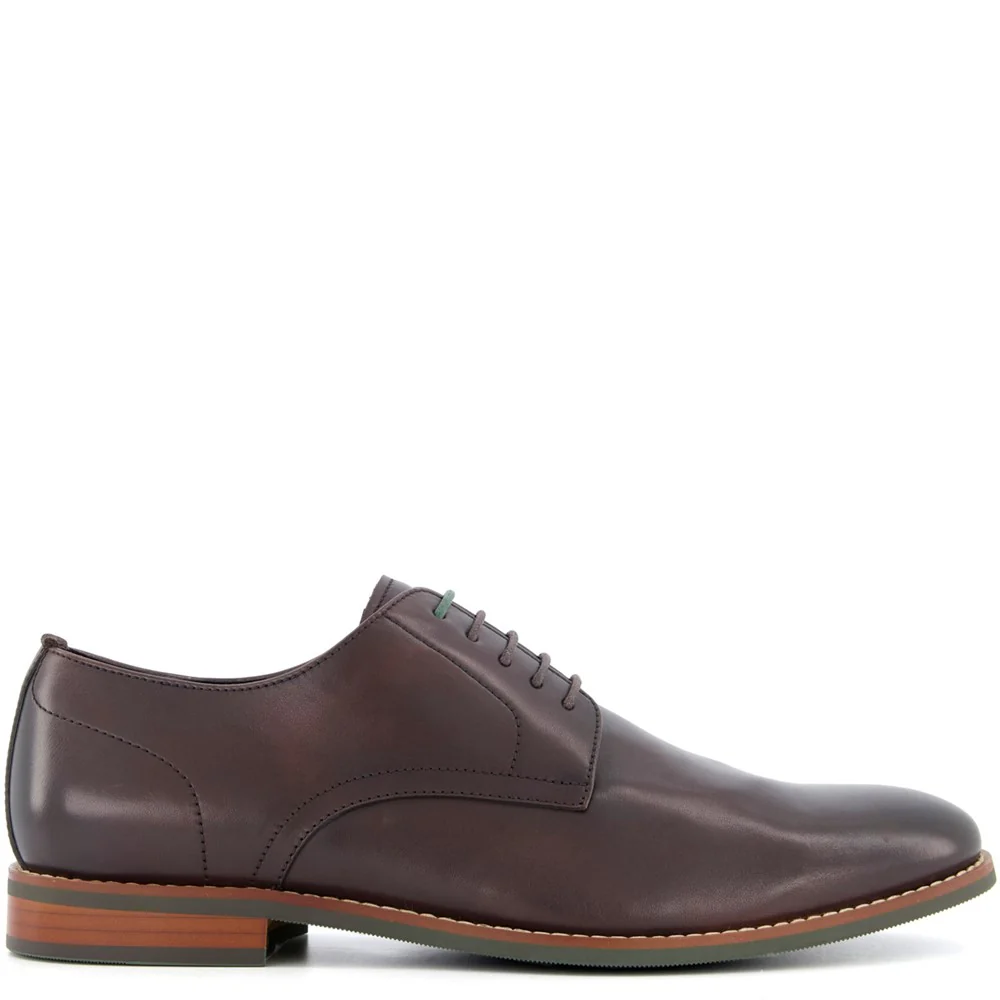 Dune Suffolks Leather Smart Gibson Shoes - Image 3