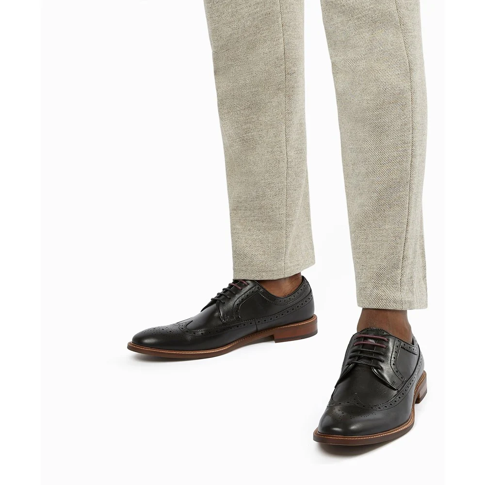 Dune Superior Leather Wingtip Brogue Shoes - Image 3
