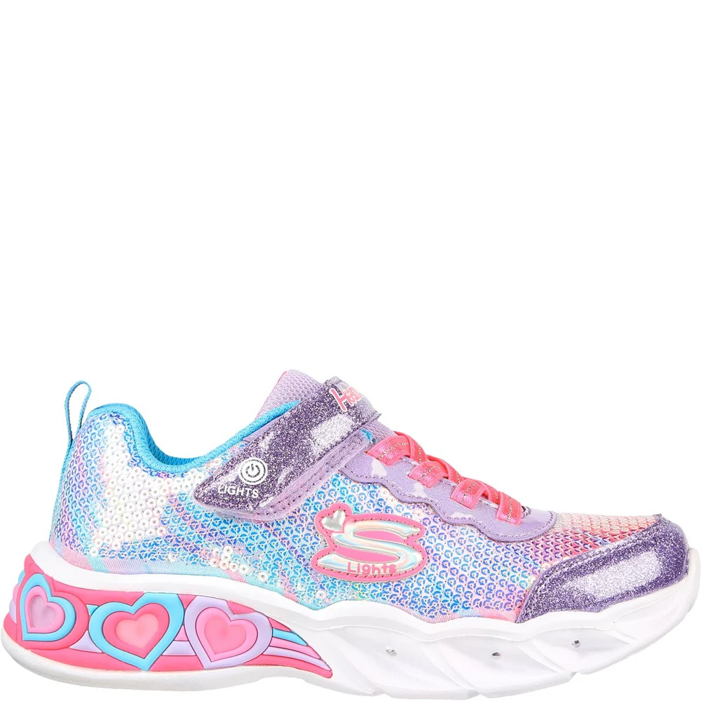 Skechers Sweetheart Lights Lets Shine Trainers - Image 3