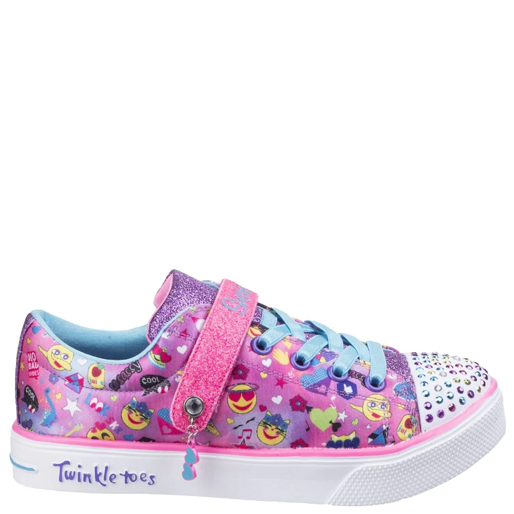 Skechers Twinkle Breeze 2.0 Character Cutie Touch Fastening Trainer - Image 4