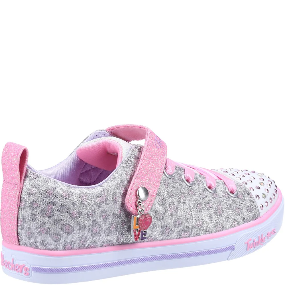 Skechers Twinkle Toes: Sparkle Lite Leopard Shines Shoe - Image 2