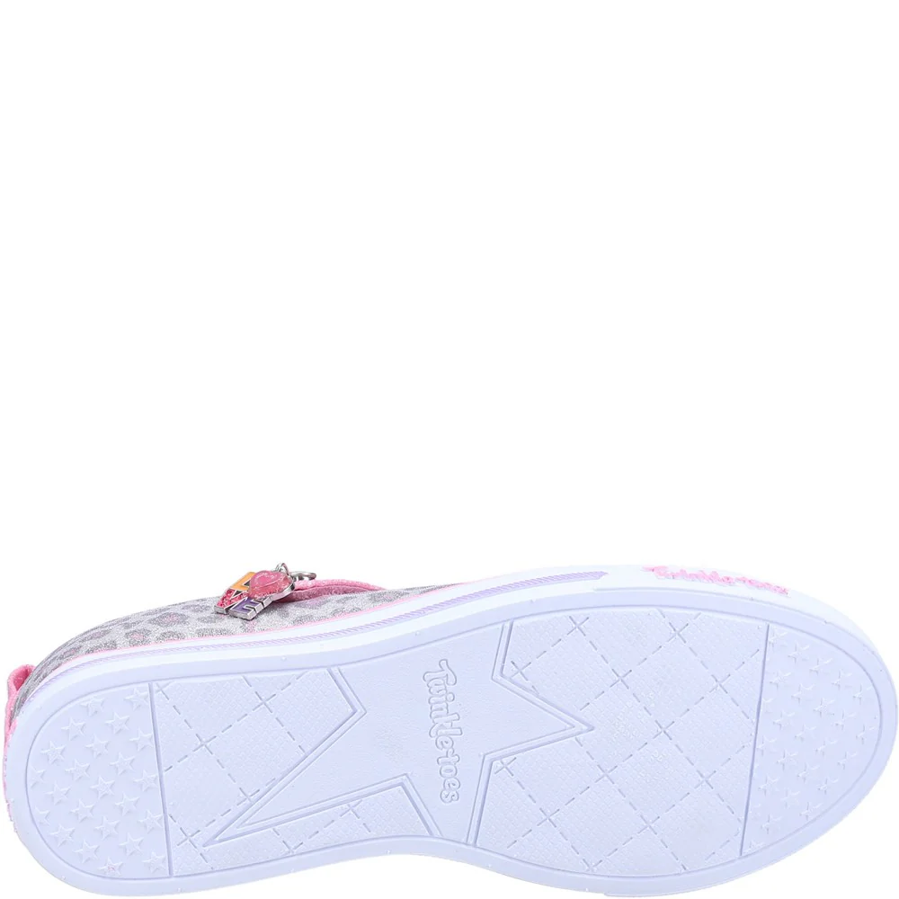 Skechers Twinkle Toes: Sparkle Lite Leopard Shines Shoe - Image 3