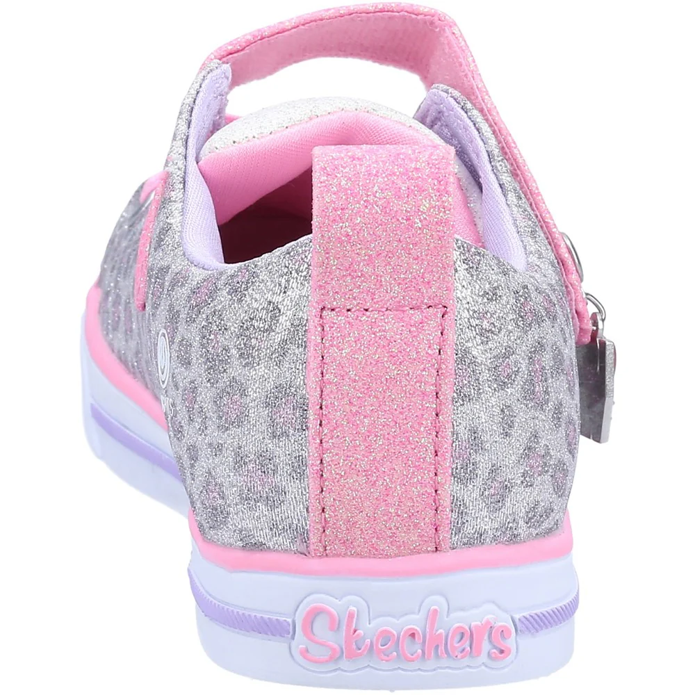 Skechers Twinkle Toes: Sparkle Lite Leopard Shines Shoe - Image 5