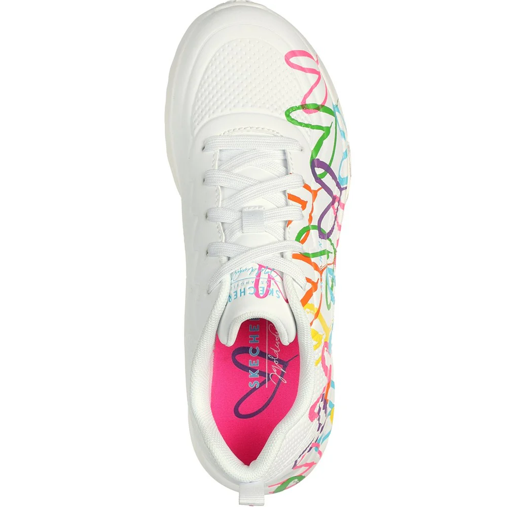 Skechers Uno Lite Heart Of Hearts Trainers - Image 3