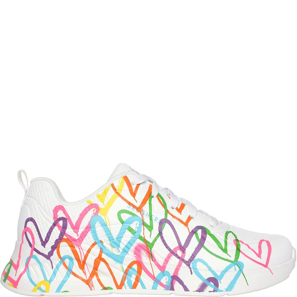 Skechers Uno Lite Heart Of Hearts Trainers - Image 4
