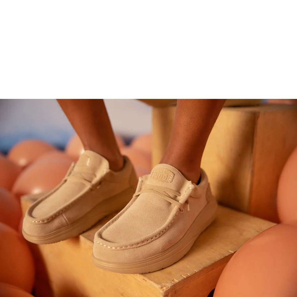 HEYDUDE Wally COMF Suede Slip on Shoe - Image 6